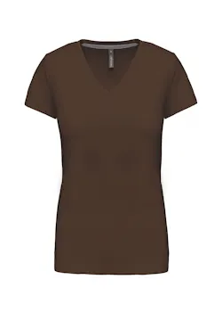 Kariban K381 T-Shirt V-Hals Korte Mouwen Dames miniatuur