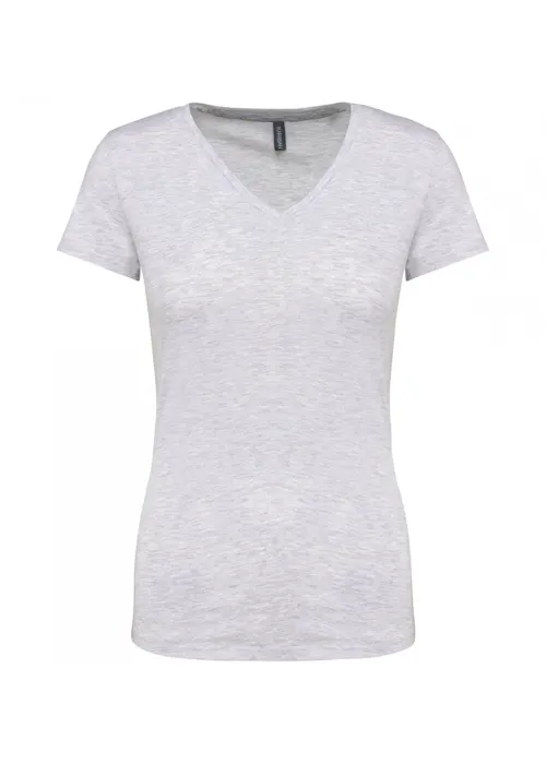 Kariban K381 T-Shirt V-Hals Korte Mouwen Dames