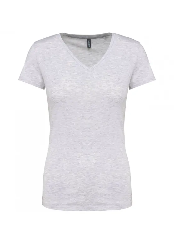 Kariban K381 T-Shirt V-Hals Korte Mouwen Dames