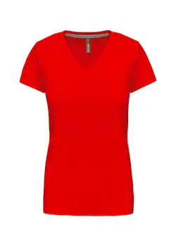 Kariban K381 T-Shirt V-Hals Korte Mouwen Dames