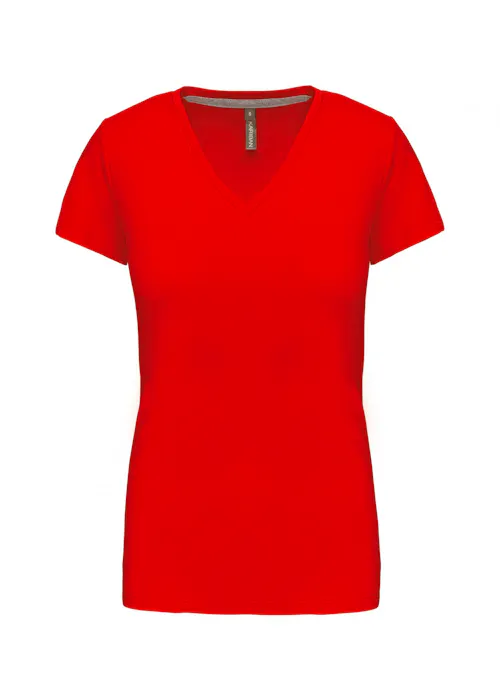 Kariban K381 T-Shirt V-Hals Korte Mouwen Dames