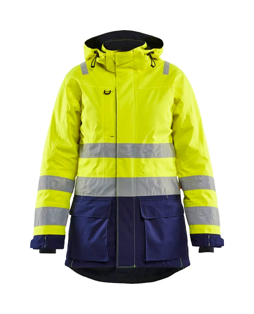 High Vis Geel/Marineblauw