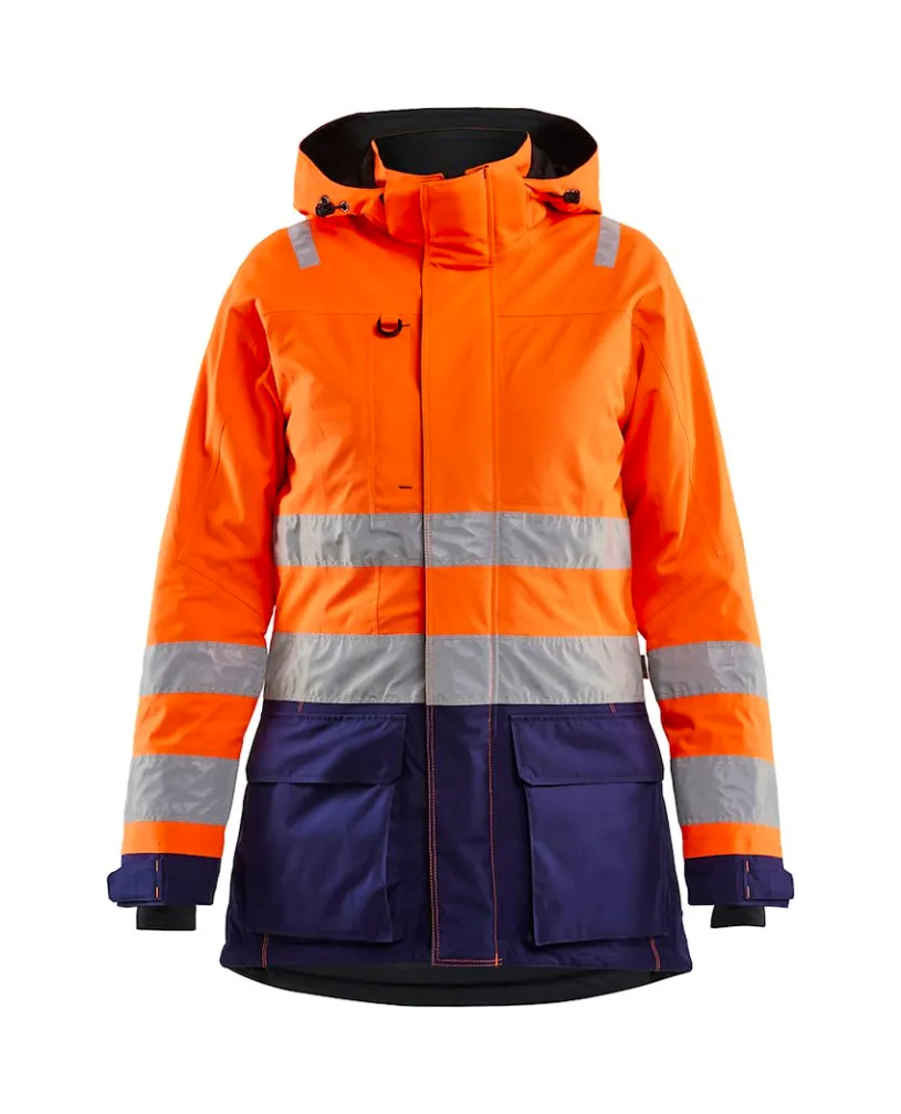 High Vis Oranje/Marineblauw
