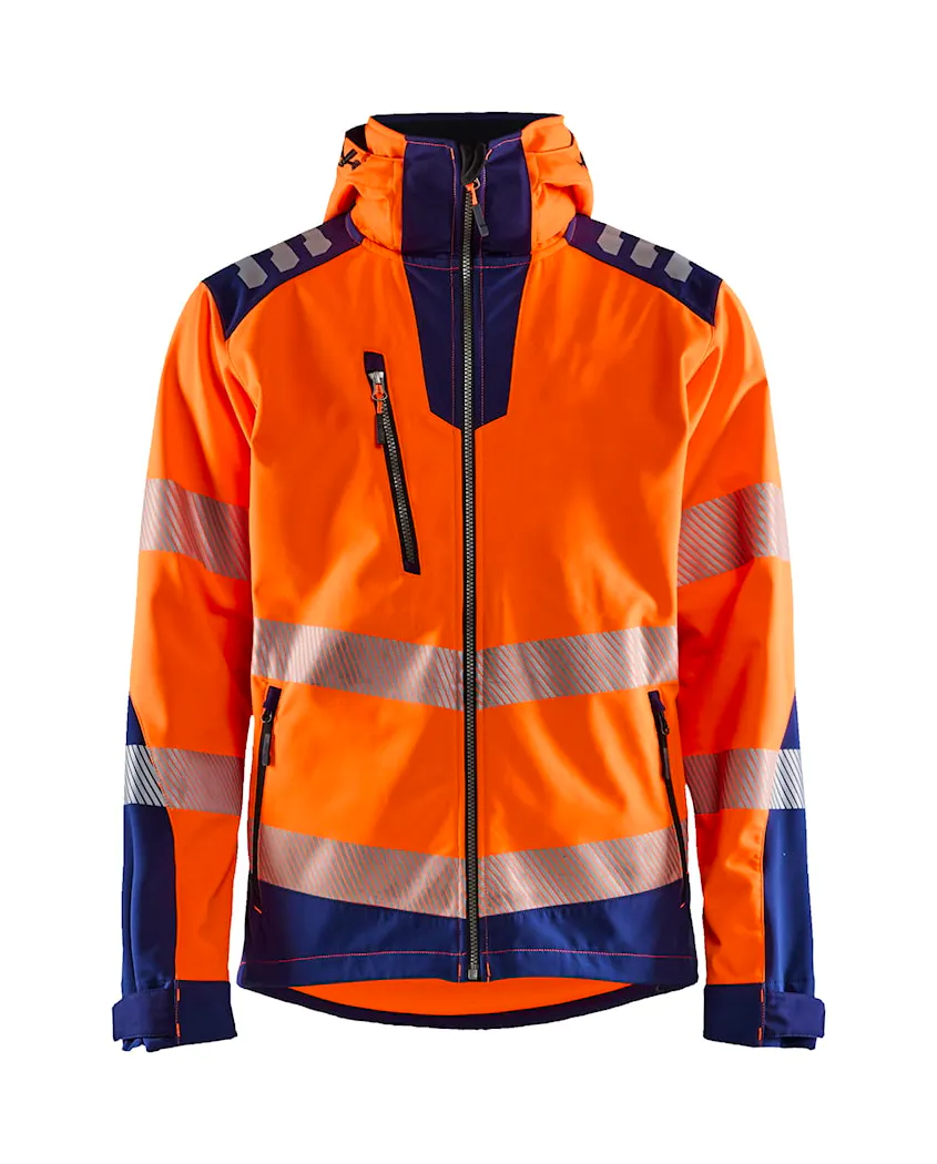 High Vis Orange/Marineblau