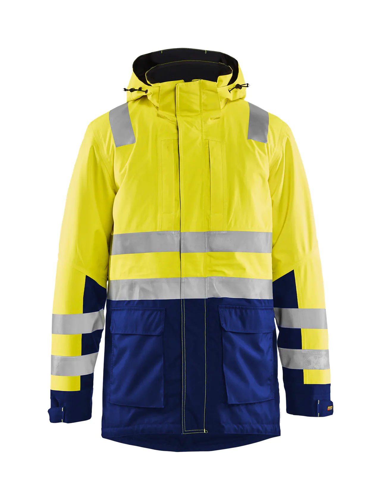 High Vis Geel/Marineblauw