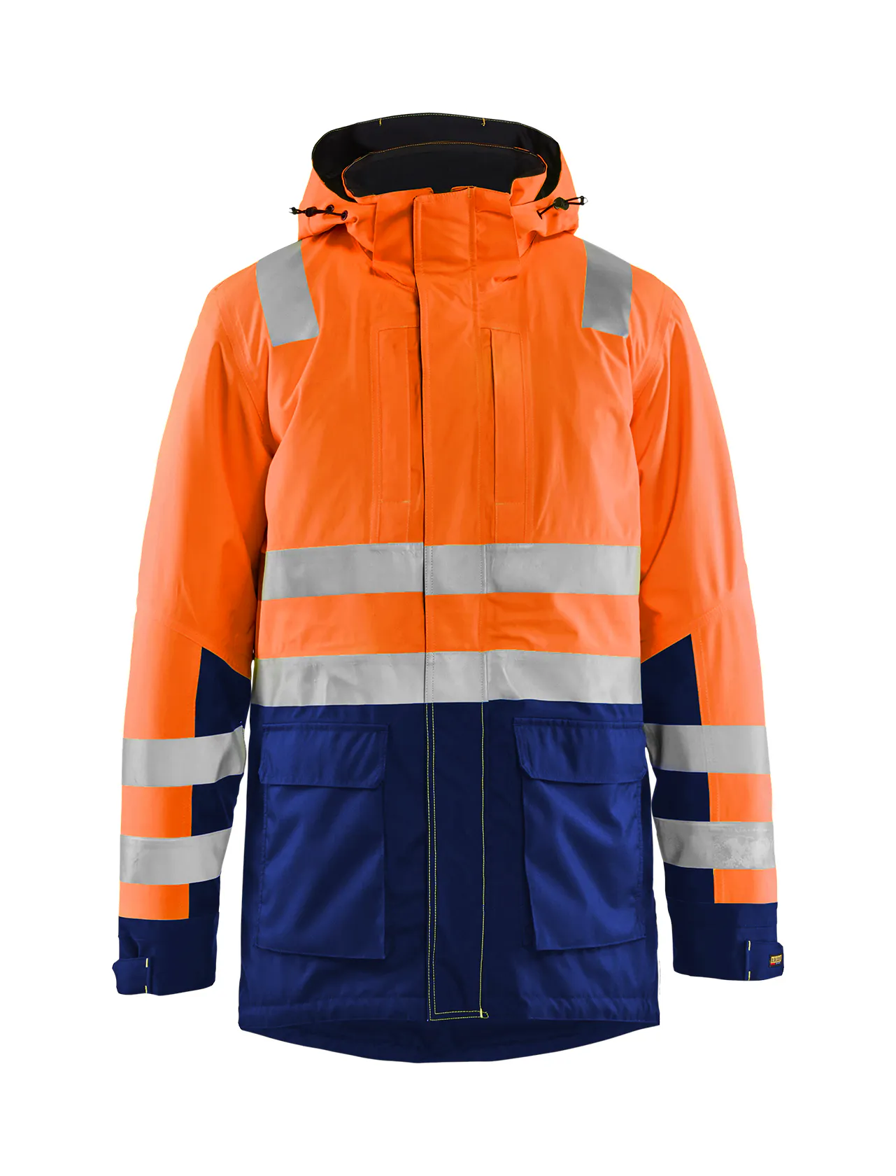 High Vis Oranje/Marineblauw