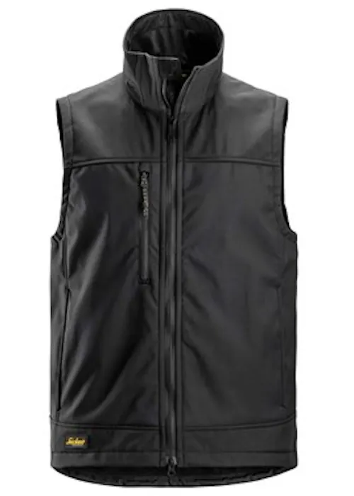 Snickers Workwear 4506 Gilet sans manches softshell stretch coupe-vent déperlant
