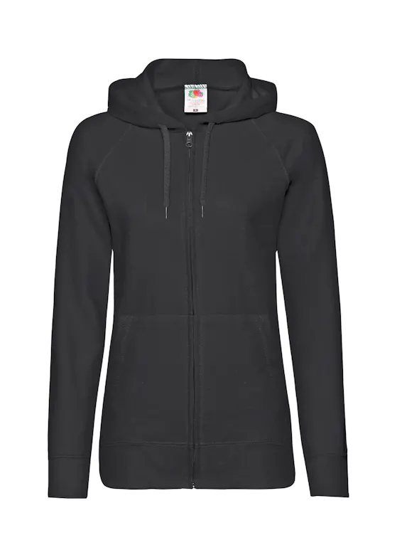 Fruit of the Loom Women's Lightweight Hooded Sweat Jacket