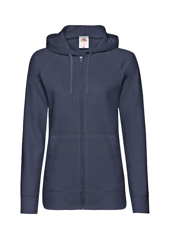 Fruit of the Loom Women's Lightweight Hooded Sweat Jacket