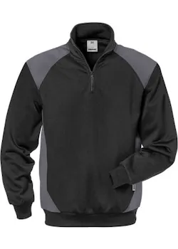Fristads Skarup Sweater met Korte Rits 7048 SHV miniatuur