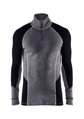 Blaklader Unterhemd Zip-Neck Merino XWARM