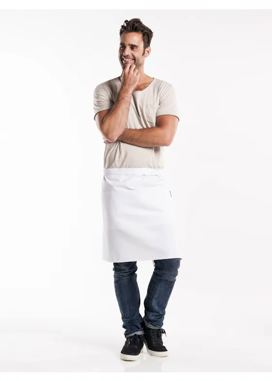 Chaud Devant Apron 3-pockets White