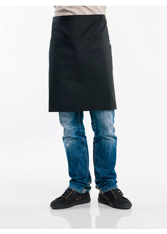 Chaud Devant Apron 3-pockets Black