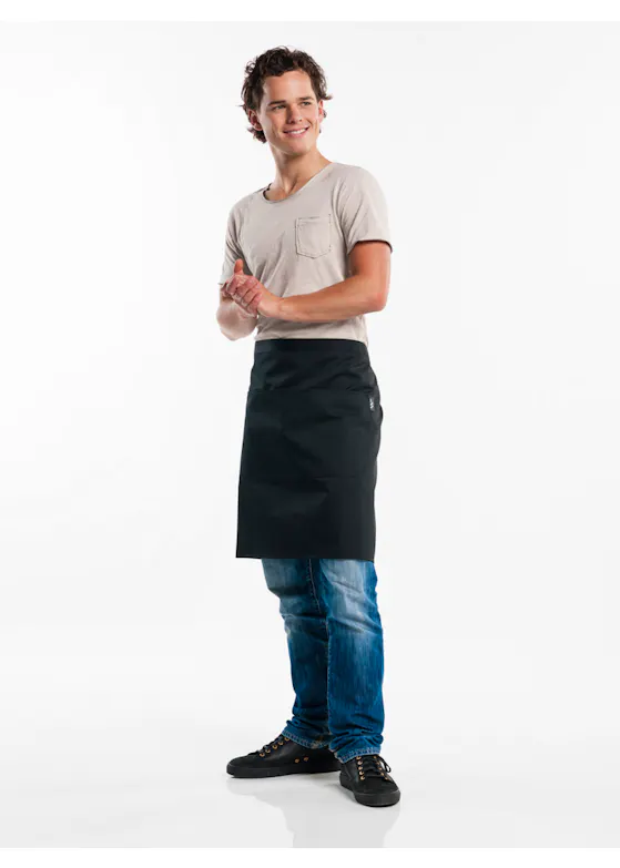 Chaud Devant Apron 3-pockets Black