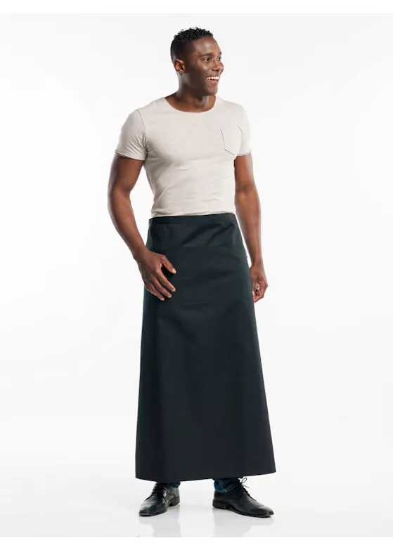 Chaud Devant Apron 3-pockets Zwart W100 - W100