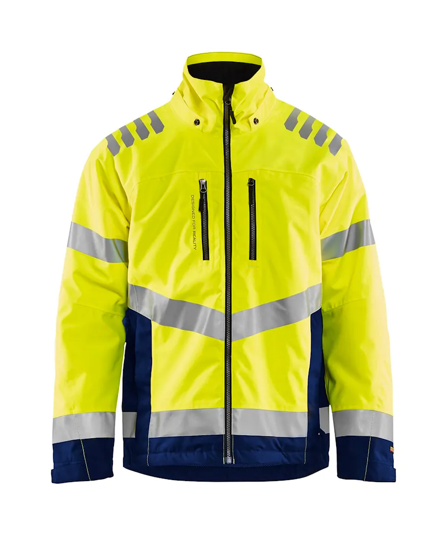 High Vis Geel/Marineblauw