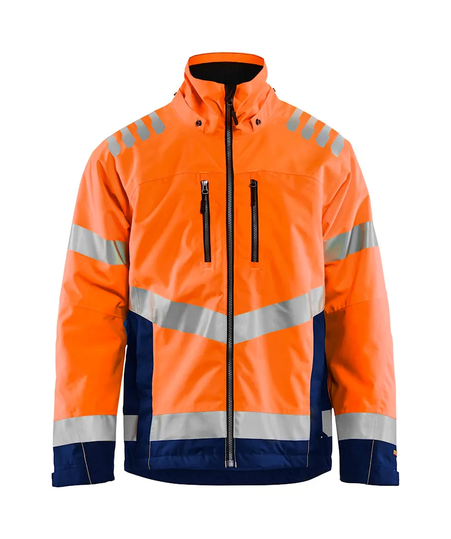 High Vis Oranje/Marineblauw
