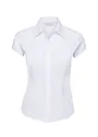 Russell Z925F Poplin Shirt Cap Sleeve Polycotton Slim Fit Dames miniatuur