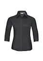 Russell 3/4-Sleeve Fitted Polycotton Poplin Shirt Vorschaubild