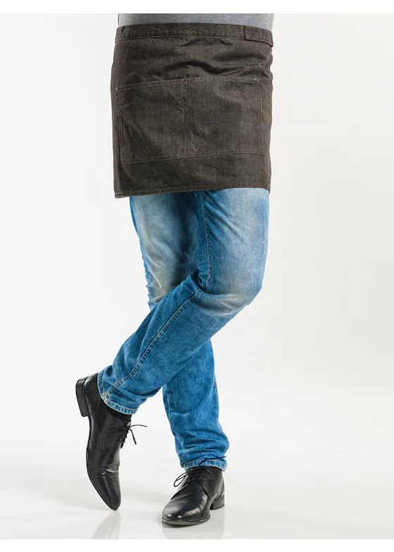 Chaud Devant Base braune Denimschürze