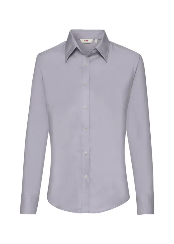Fruit of the Loom Damen-Langarm-Oxfordhemd