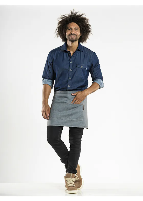 Chaud Devant Base Grey Denim Shorts
