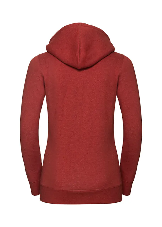 Russell Ladies' Authentic Mélange Zipped Hood Sweatshirt