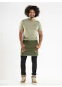 Chaud Devant Base Green-Denim-Latzschürze Vorschaubild