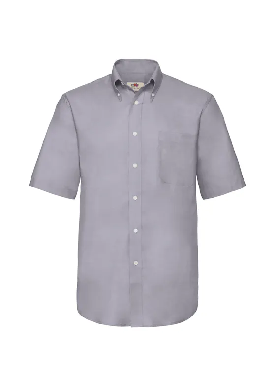 Fruit of the Loom Herren Kurzarm-Oxford-Shirt