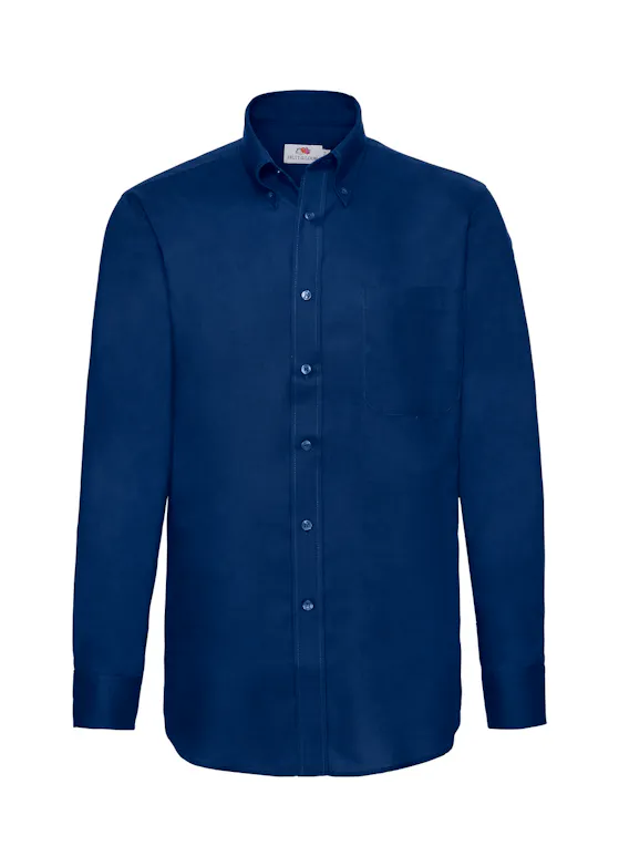 Fruit of the Loom Herren-Longsleeve Oxford-Shirt