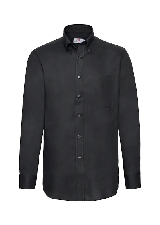 Fruit of the Loom Herren-Longsleeve Oxford-Shirt