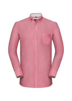 Russell Z920 Oxford Shirt Long Sleeve Tailored Washed Regular Fit miniatuur