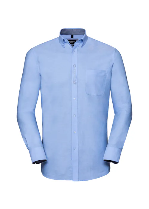 Russell Z920 Oxford Shirt Long Sleeve Tailored Washed Regular Fit