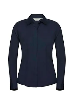 Russell Z924F Poplin Shirt Long Sleeve Polycotton Slim Fit Dames miniatuur