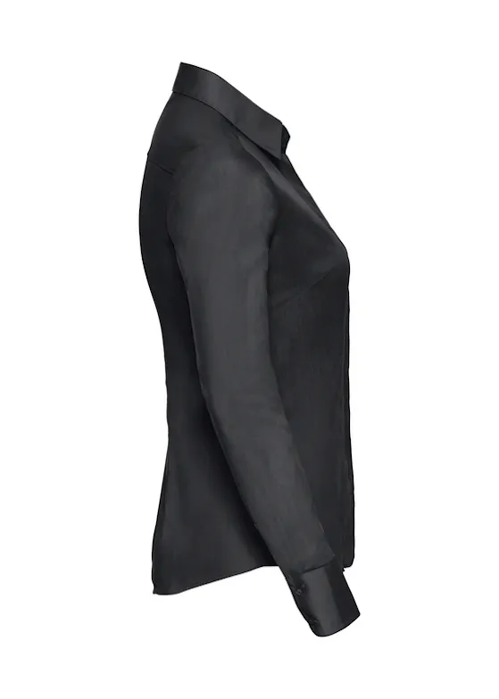 Russell Z924F Poplin Shirt Long Sleeve Polycotton Slim Fit Dames