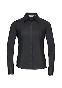 Russell Z924F Poplin Shirt Long Sleeve Polycotton Slim Fit Dames