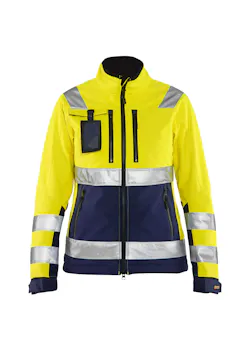 Blåkläder 4902 Dames Softshell jack High Vis miniatuur