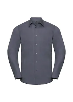 Russell Z924 Poplin Shirt Long Sleeve Tailored Polycotton Regular Fit miniatuur