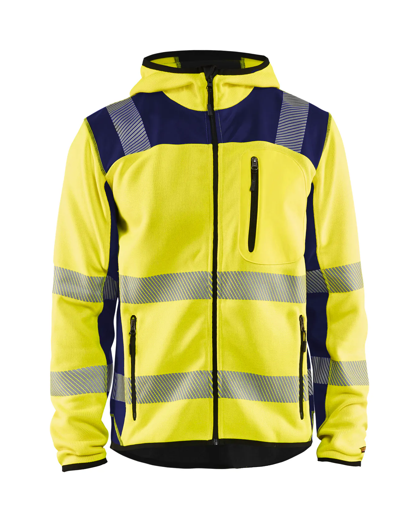 High Vis Geel/Marineblauw