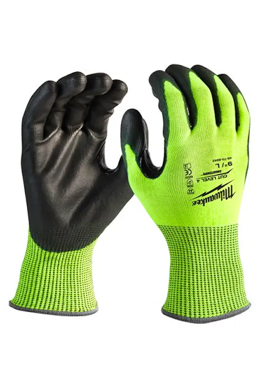 Milwaukee Hi-Vis Cut-D-Handschuhe