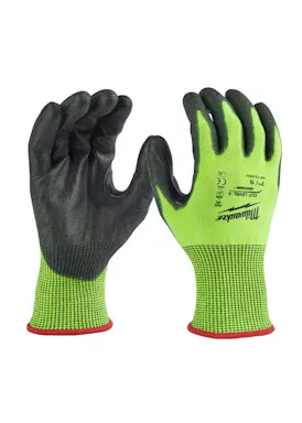 Milwaukee Hi-Vis-Arbeitshandschuhe, Schnittklasse 5/E