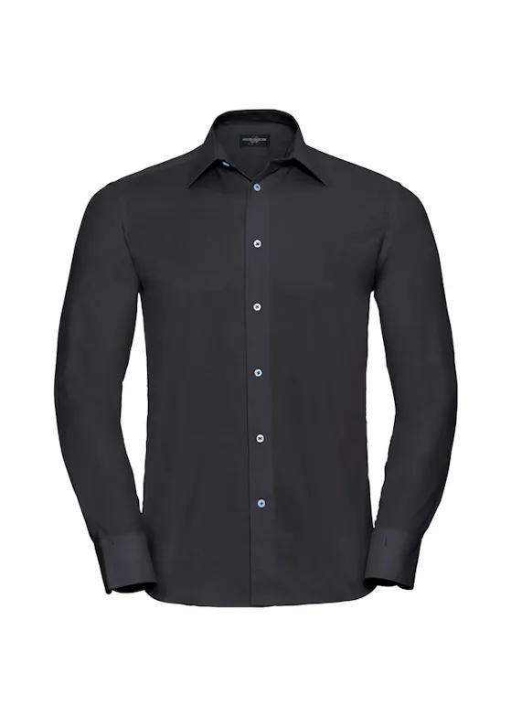 Russell Long-Sleeved Tailored Oxford Shirt Herren