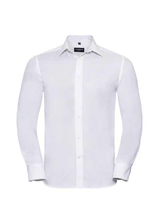 Russell Long-Sleeved Tailored Oxford Shirt Herren