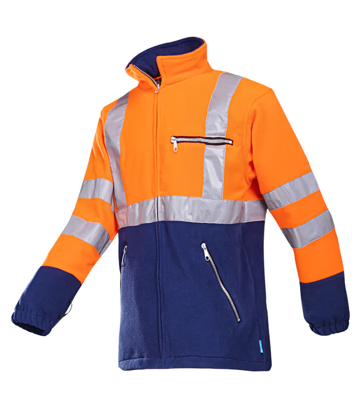 Fluo Orange/Marineblau