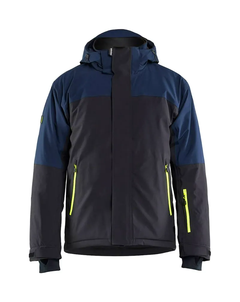 High Vis Geel/Marineblauw