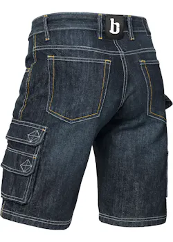 Brams Workwear Ruben Korte Broek Denim A82 miniatuur