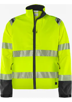 Fristads Stiby High Vis Green stretch jack klasse 3 4647 GSTP miniatuur