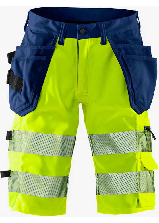 Fristads Hi-Vis kurze Stretchhose, Klasse 1, 2509 Plu