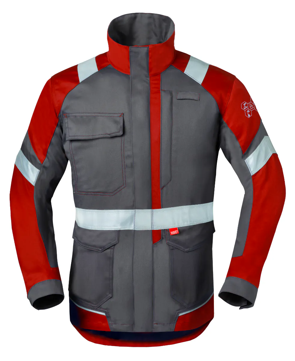 Charcoal/rood