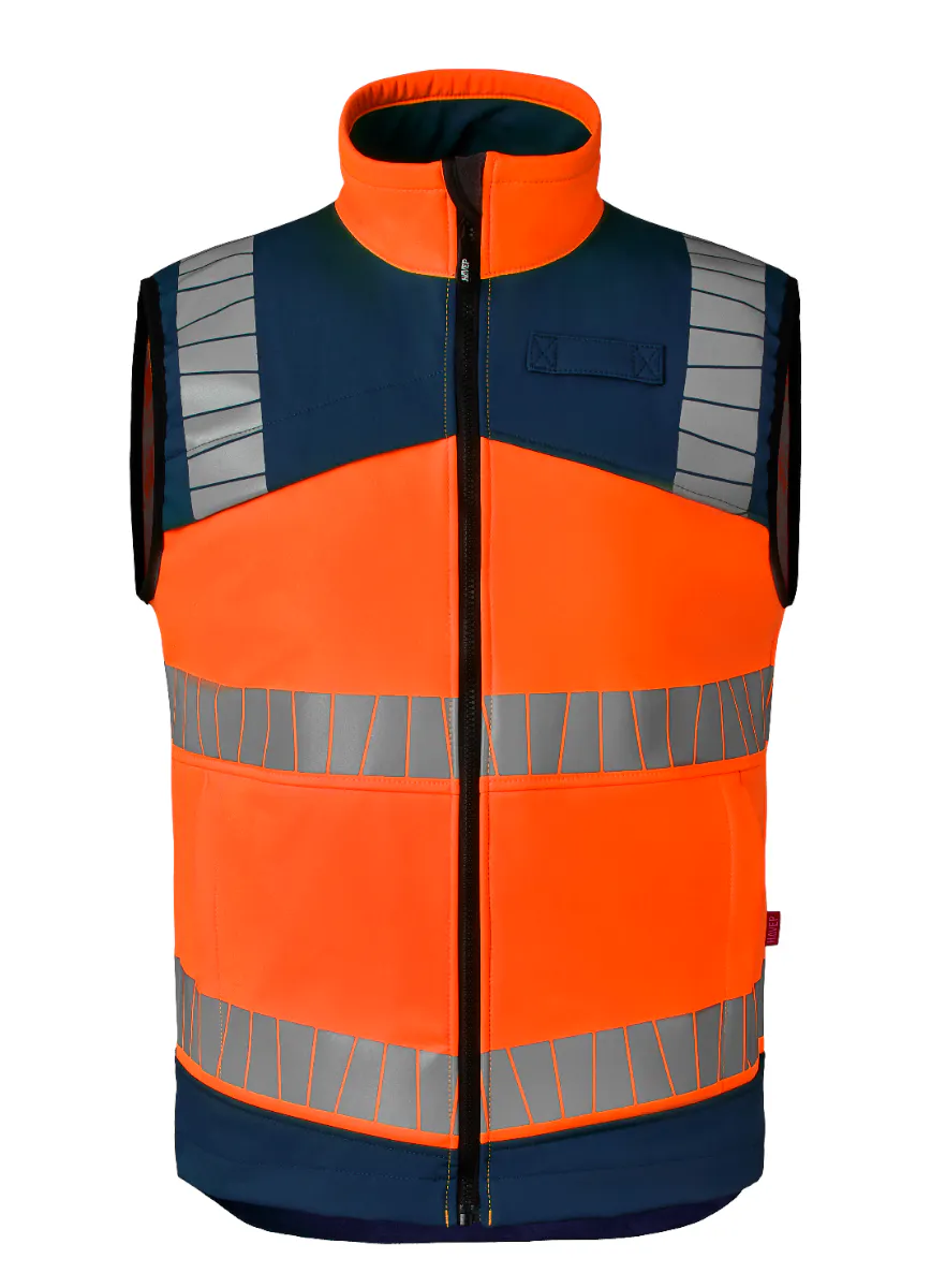 High Vis Oranje/Marineblauw
